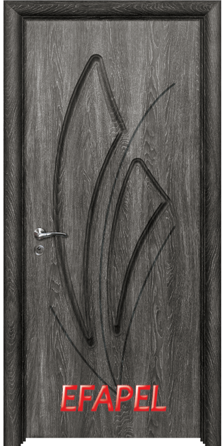 Интериорна врата Efapel, модел 4553 P_O, цвят Сив ясен O