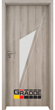 Интериорни врати Граде, модел Kristall Glas 4-2, цвят Вералинга