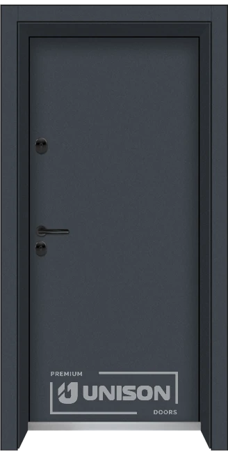 Входна врата Unison Clima, модел Basic, цвят Графит